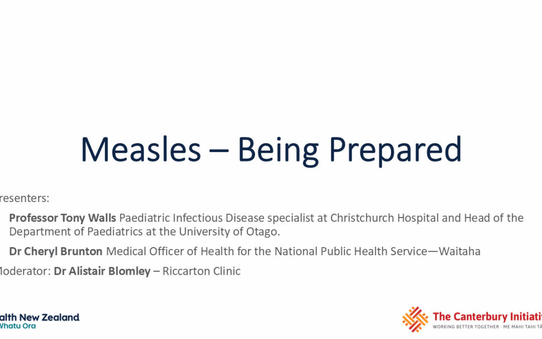 MEASLES—BEING PREPARED